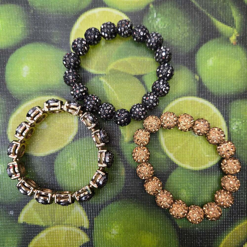 The Shamballa Bracelet – Set of 3 Stretch